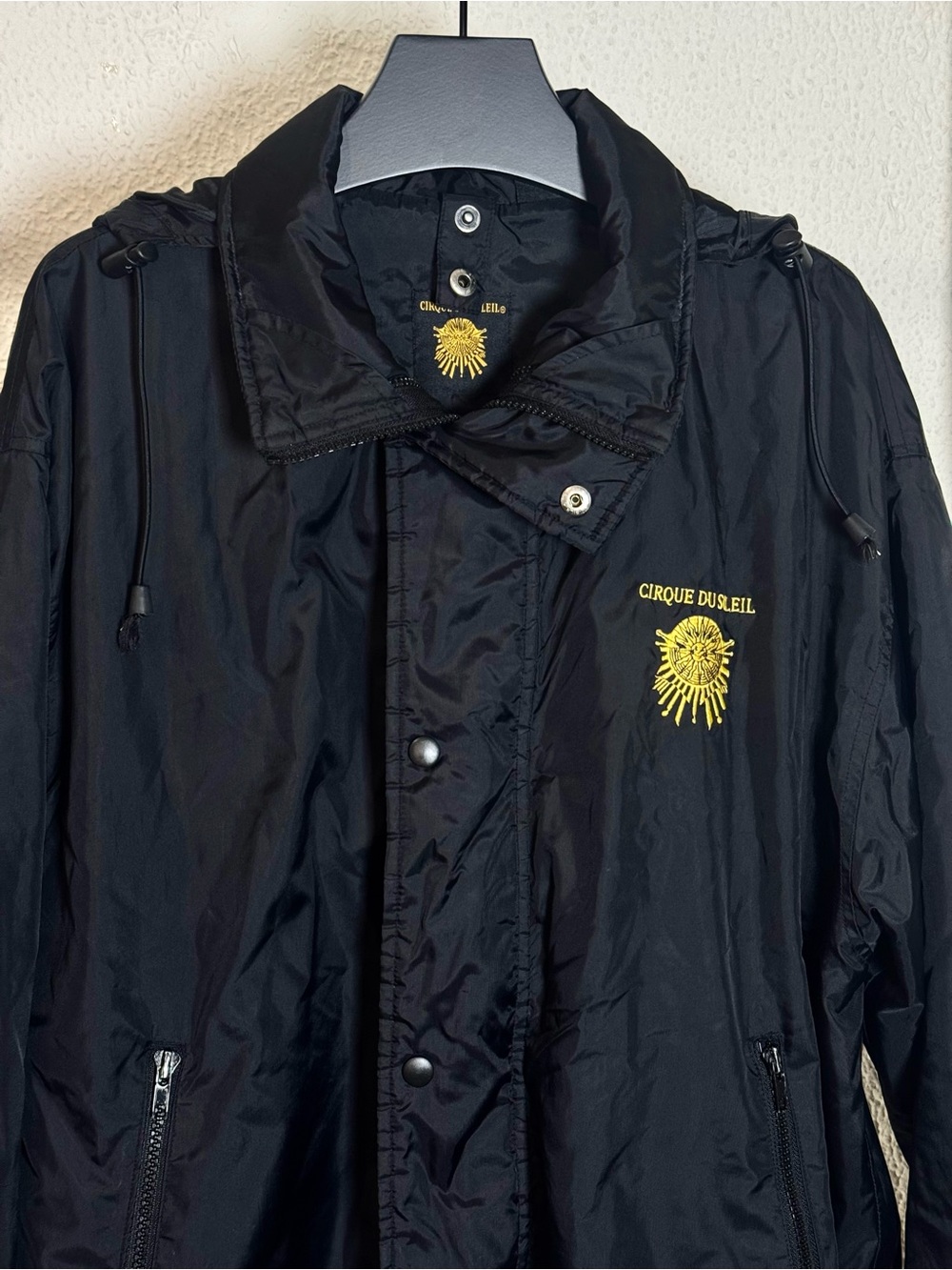 Vintage Cirque du Soleil Black Hooded Embroidered Jacket